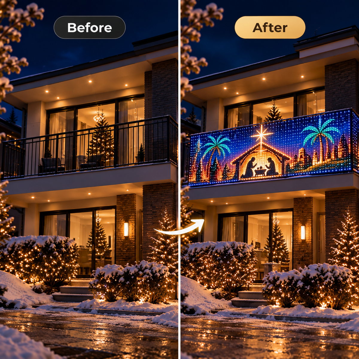 LumaChrist™ Christian LED Curtain Lights