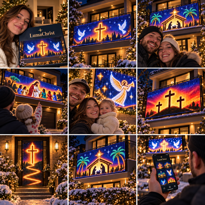 LumaChrist™ Christian LED Curtain Lights